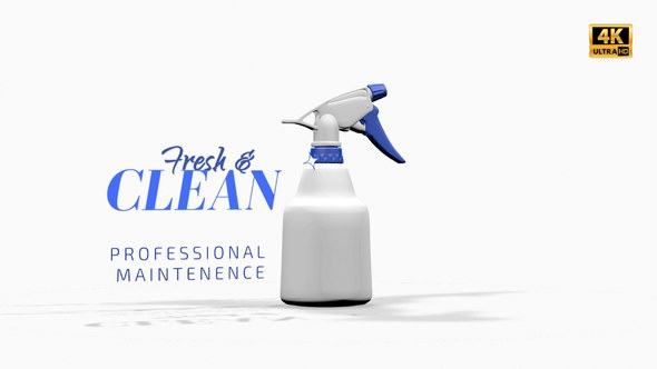 Videohive Cleaning Services Product Promo template preview