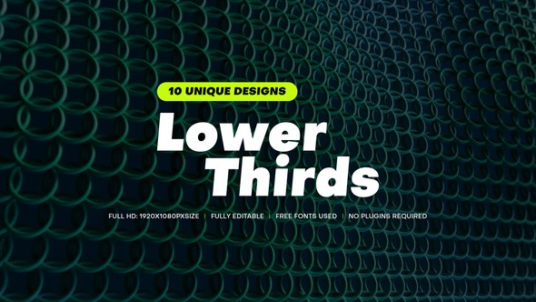 Videohive Lower Third Titles 44697066 Titles template preview