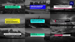 Box Titles Pack For Premiere Pro Premiere Pro template preview