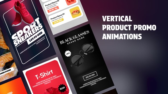 Videohive Vertical Product Promo Animations 60669778 Product Promo template preview