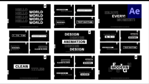 Videohive 12 Clean RGB Glitch Titles / Ae Titles template preview