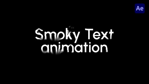 Videohive Smoky Text Animations Titles template preview