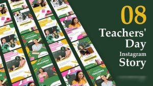 Videohive Teachers Day Instagram Stories Video Displays template preview