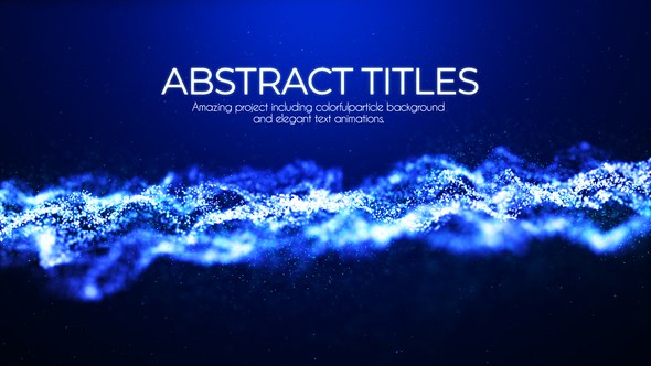 Videohive Abstract Particles Titles 23177421 Titles template preview