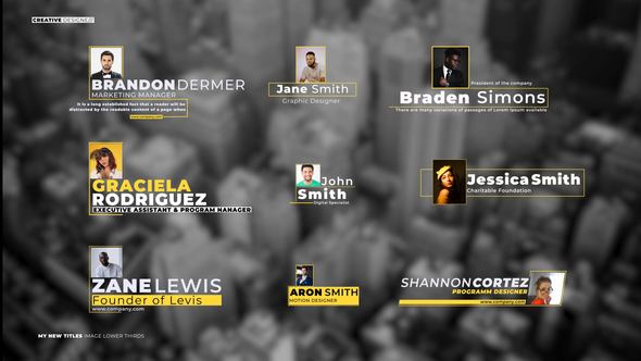Videohive Image Lower Thirds 2.0 | After Effects Titles template preview