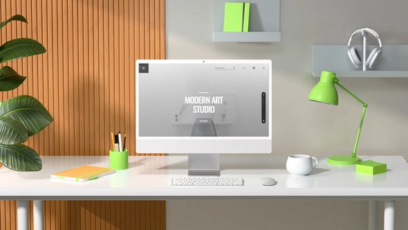 Videohive Sweet Room - Animated 3D Desktop Mockups Website Presentation Product Promo template preview