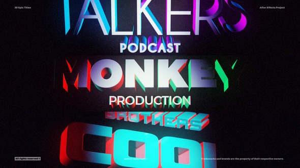 Videohive 3D Titles - Text Animation 57316346 Titles template preview