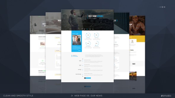 Website Presentation v.3 | 3D Video Displays template preview