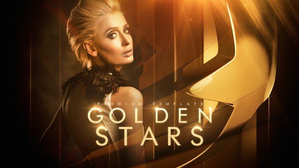 Videohive Golden Stars Openers template preview