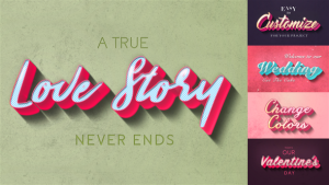 Videohive Romantic Motion Titles Openers template preview