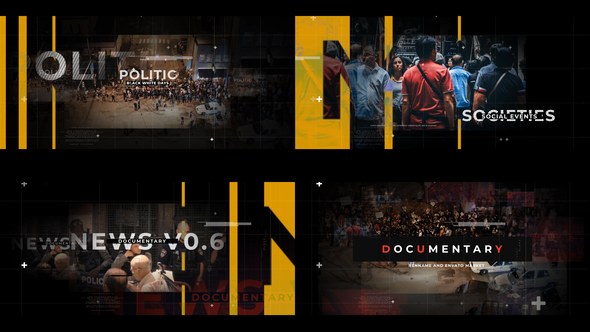 Videohive Documentary News Opener Broadcast-packages template preview