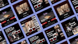 Videohive Loops Basketball Media Posts Product Promo template preview