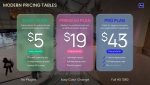 Videohive Modern Pricing Table 58016914 Infographics template preview