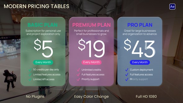 Videohive Modern Pricing Table 58016914 Infographics template preview