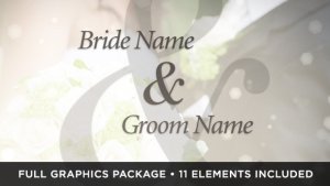 Ivory Wedding Video Displays template preview