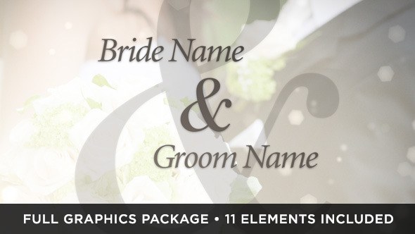 Ivory Wedding Video Displays template preview