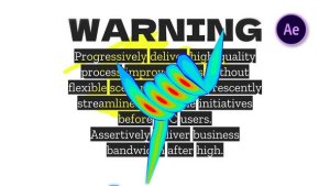 Videohive Warning Glitch Logo Reveal Logo Stings template preview