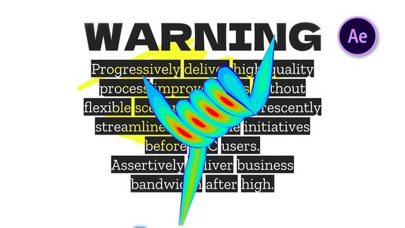 Videohive Warning Glitch Logo Reveal Logo Stings template preview