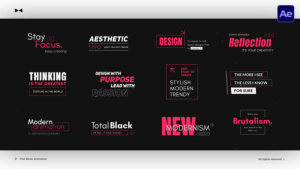 Videohive Text Block Animation  AE Titles template preview