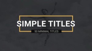 Simple Titles l Lower Thirds Video Displays template preview