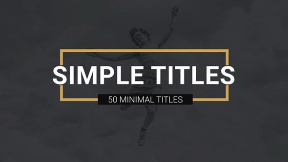 Simple Titles l Lower Thirds Video Displays template preview