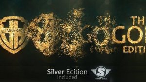Videohive Glitter Gold Particles Logo Logo Stings template preview
