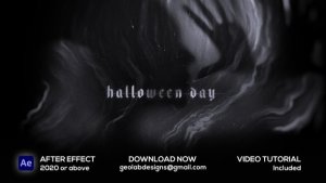 Videohive Halloween Day Titles Video Displays template preview