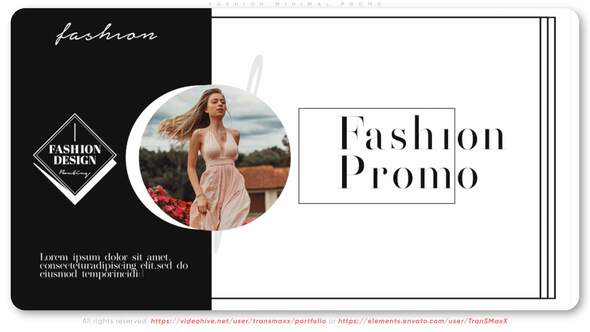 Videohive Fashion Minimal Promo Broadcast-packages template preview