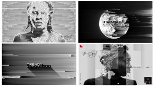 Grid Broadcast Pack Video Displays template preview