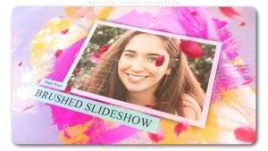 Videohive Brushed Petals Slideshow Openers template preview
