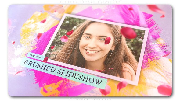 Videohive Brushed Petals Slideshow Openers template preview