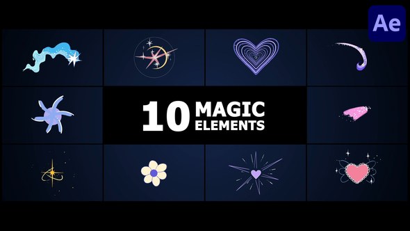 Videohive Magic Elements | After Effects Elements template preview
