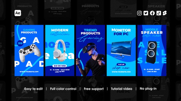 Videohive Discount Instagram Stories 45017380 Product Promo template preview