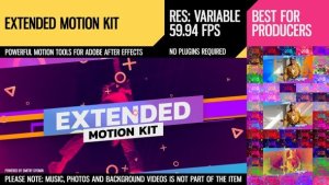 Extended Motion Kit Video Displays template preview