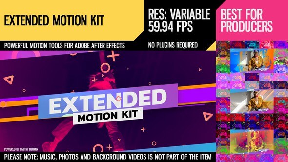 Extended Motion Kit Video Displays template preview