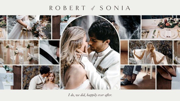 Videohive Wedding Photo Slideshow & Collage Template Elements template preview