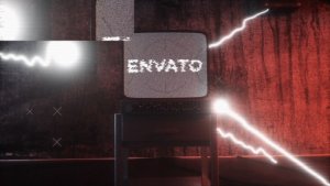 Videohive Old Distorted Horror TV Glitch Logo Opener Openers template preview