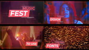 Videohive Music Fest for After Effects Openers template preview