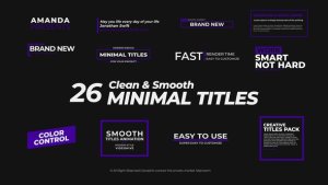 Titles Pack Video Displays template preview