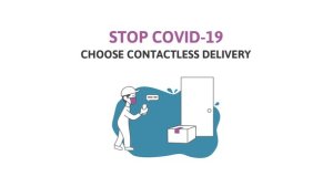 Videohive Contactless Delivery Service Product Promo template preview