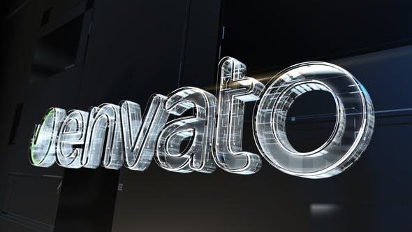 Videohive Glass logo 23097472 Logo Stings template preview