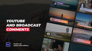 Videohive Youtube and Broadcast Comments Broadcast-packages template preview