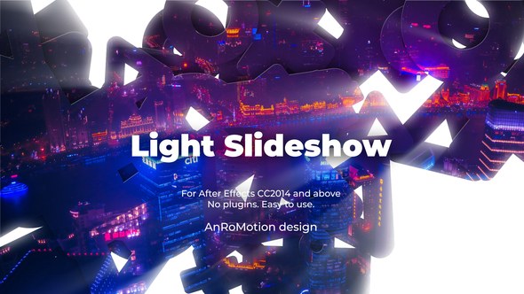 Videohive Light Slideshow 24288132 Video Displays template preview