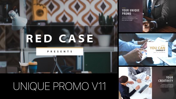 Unique Promo v11 | Corporate Presentation Video Displays template preview