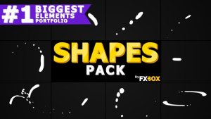 Shape Elements Pack | After Effects Video Displays template preview
