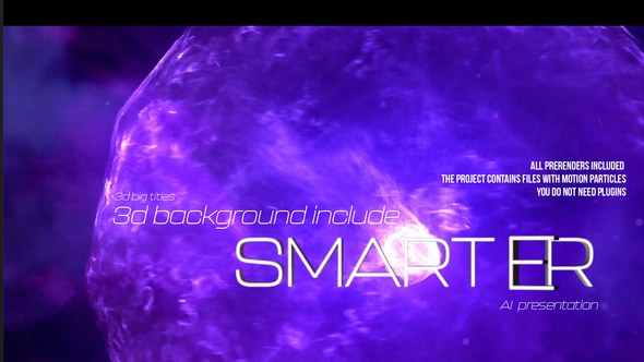 Videohive Trailer 3D Titles and Modern Particles Background Openers template preview