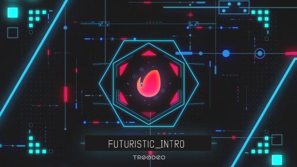 Videohive Futuristic intro Logo Stings template preview