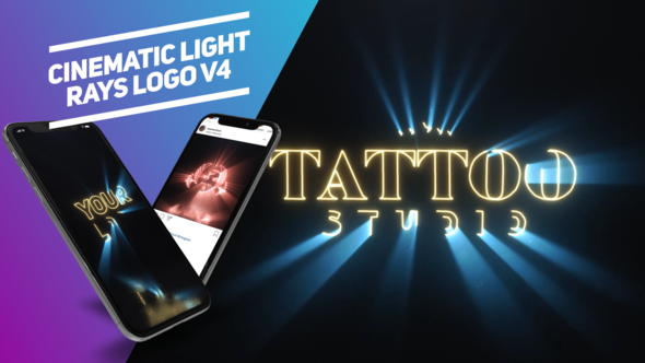 Videohive Cinematic Light Rays Logo v4 Logo Stings template preview