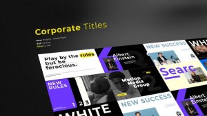 Videohive Corporate Titles | After Effects Titles template preview