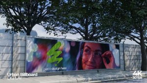 Videohive Urban Street Billboard Mockup Video Displays template preview